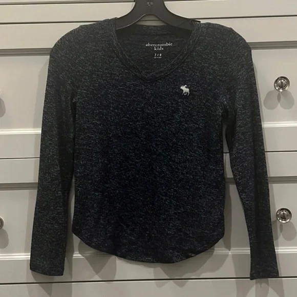 Abercrombie Kids Navy Blue Long-Sleeved Too - Picture 1 of 3